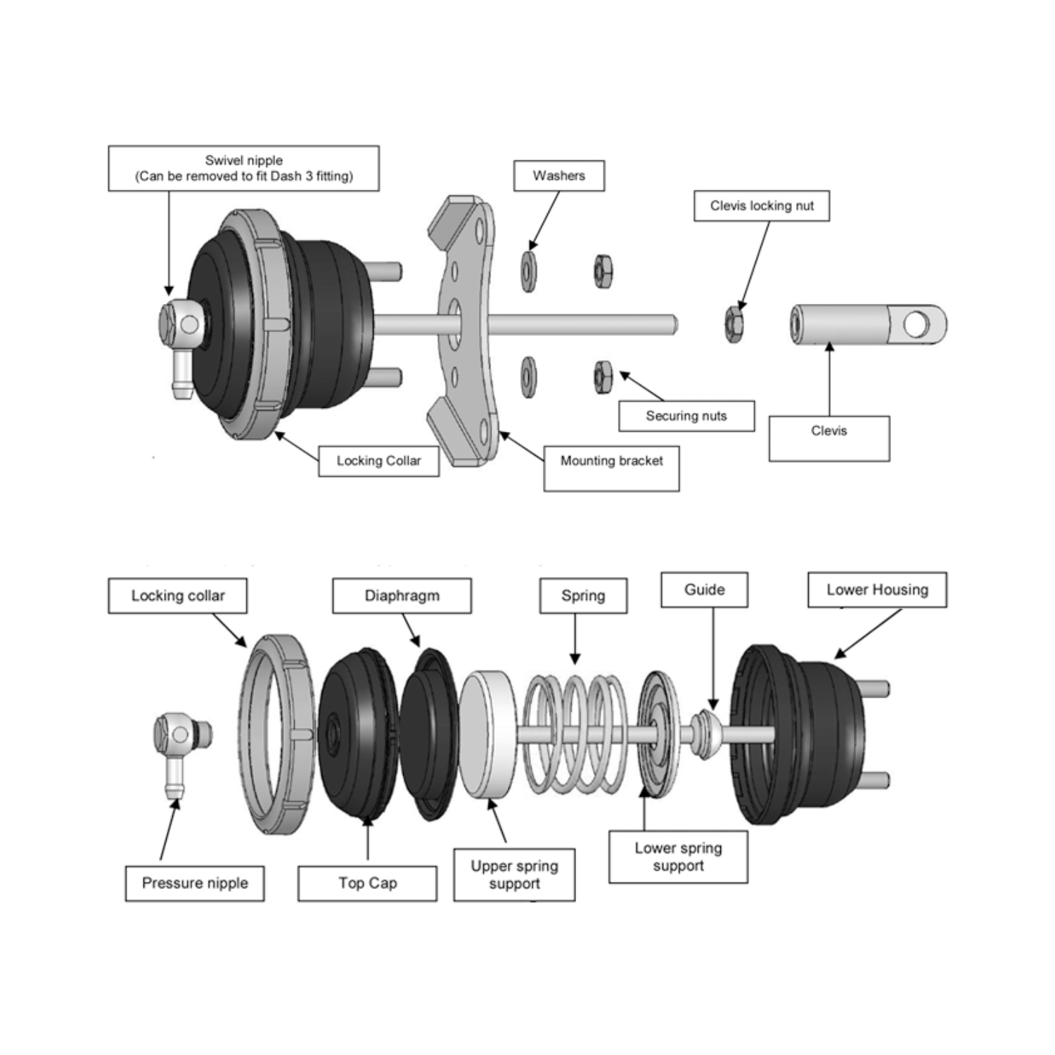 TurboSmart TS-0622-1122 internal wastegate actuator