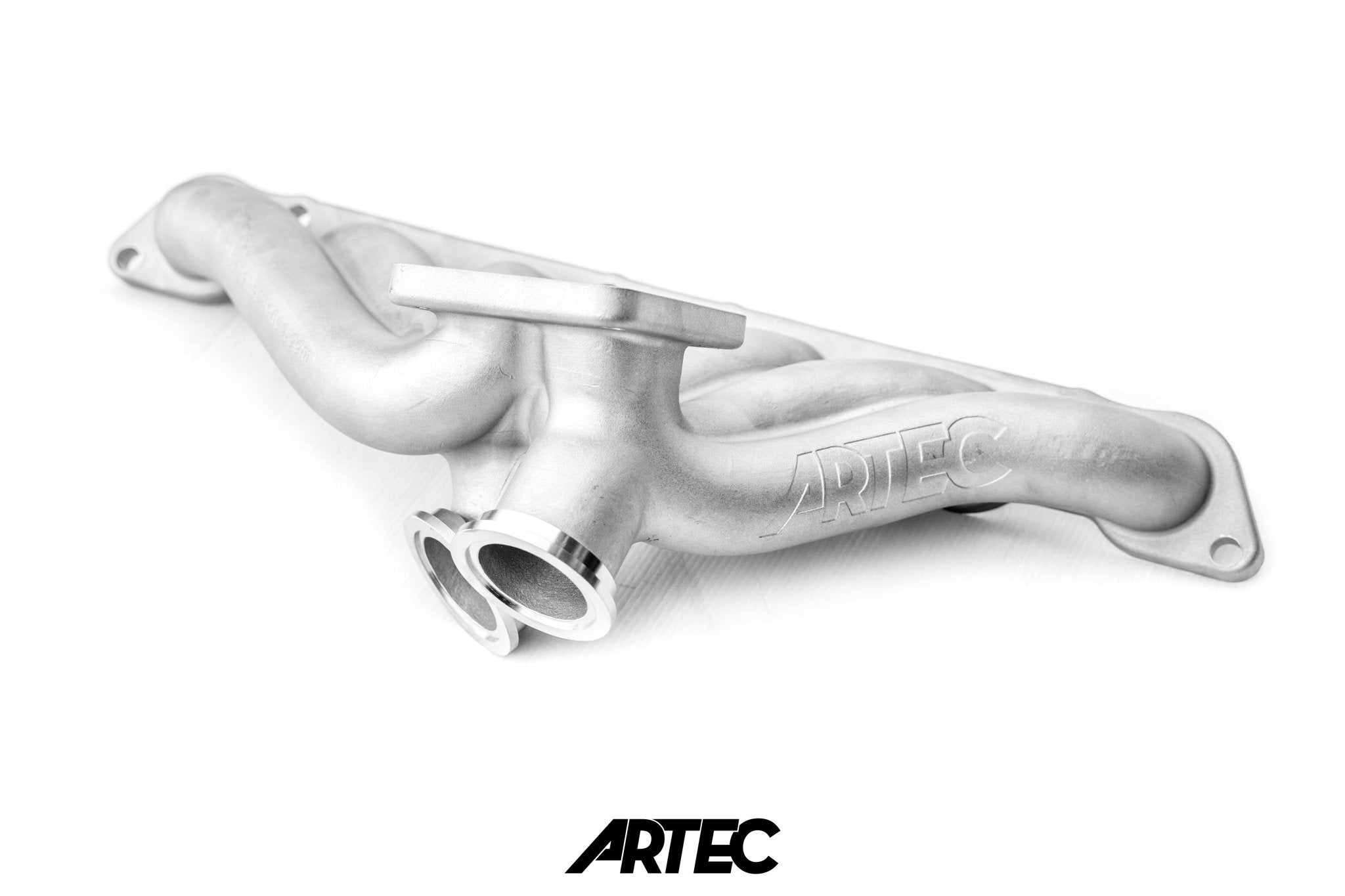 Artec Toyota 2JZ GTE High Mount T4 Twin Gate Turbo Manifold - Game On Motorsports Australia