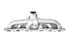 Artec Toyota 2JZGE Non Turbo High Mount V - Band Turbo Manifold - Game On Motorsports Australia