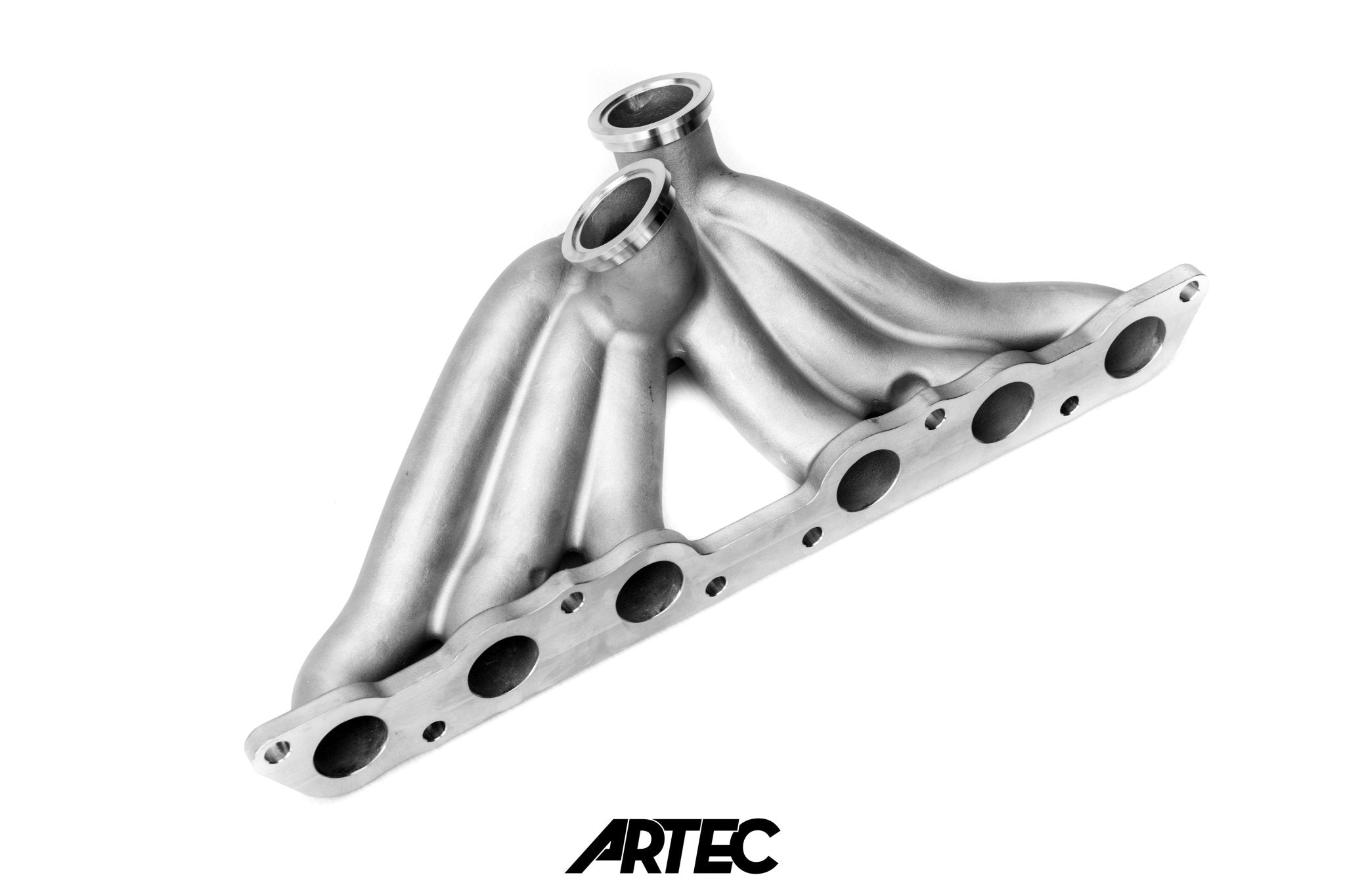 Artec Toyota Non Turbo 2JZ GE High Mount T4 Twin Gate Turbo Manifold - Game On Motorsports Australia