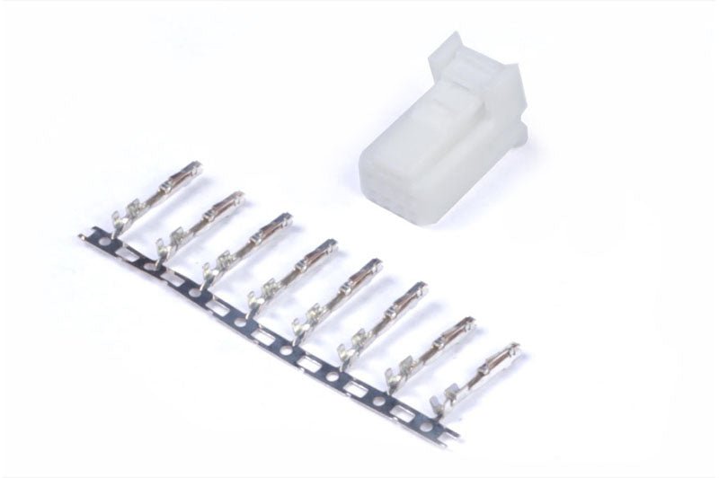 Haltech Plug and Pins Only 8-Pin White TYCO HT-030004 - Game On Motorsports Australia
