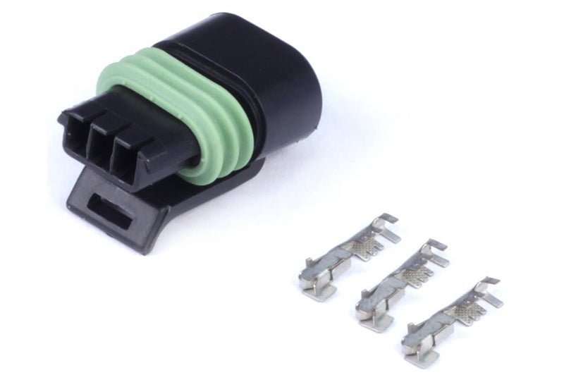 Haltech Plug and Pins Only Delphi 3-Pin Single Row Flat Coil Connector HT-030414 - Game On Motorsports Australia