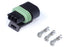 Haltech Plug and Pins Only Delphi 3-Pin Single Row Flat Coil Connector HT-030414 - Game On Motorsports Australia