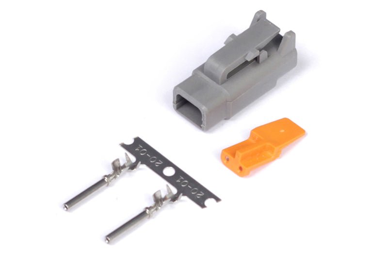 Haltech Plug and Pins Only Male Deutsch DTM Connector 7.5A HT-031000 - Game On Motorsports Australia