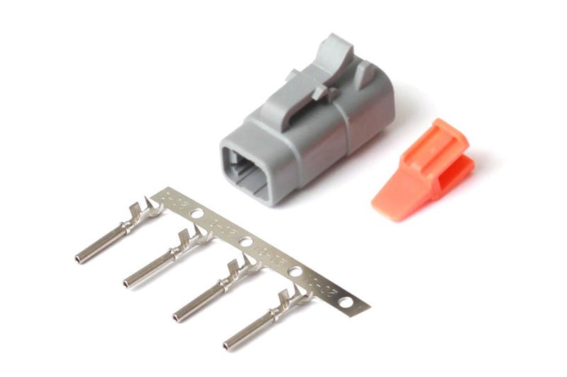 Haltech Plug and Pins Only Male Deutsch DTM Connector 7.5A HT-031000 - Game On Motorsports Australia