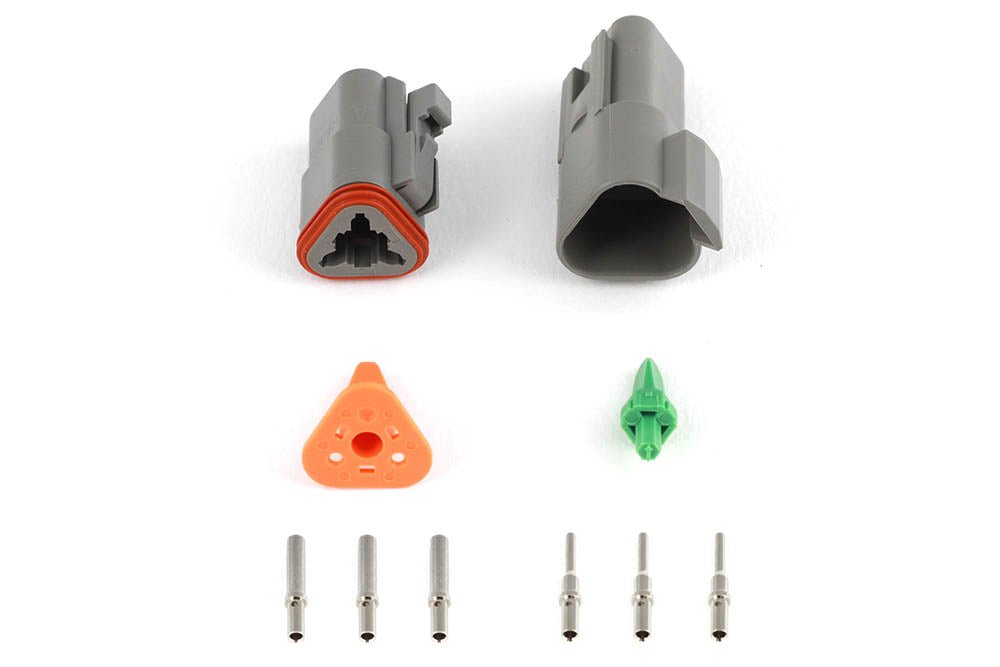 Haltech Plug and Pins Only Matching Set of Deutsch DT-2 Connectors DT06-2S + DT04-2P 13A HT-031112 - Game On Motorsports Australia