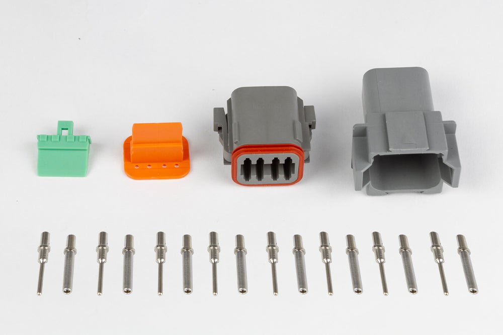 Haltech Plug and Pins Only Matching Set of Deutsch DT-2 Connectors DT06-2S + DT04-2P 13A HT-031112 - Game On Motorsports Australia