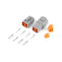 Haltech Plug and Pins Only Matching Set of Deutsch DTP Connectors 25A - Game On Motorsports Australia