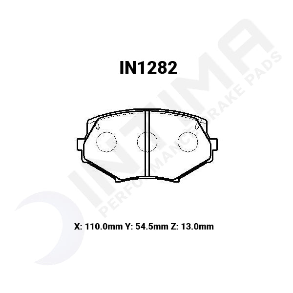 Intima SR Front Brake Pads Mazda MX5 NA 1.8L IN1282-SR - Game On Motorsports Australia