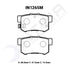 Intima SR Rear Brake Pads Honda Accord CM IN1265-SR - Game On Motorsports Australia