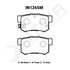 Intima SR Rear Brake Pads Honda Accord Euro CL7 CL9 Accord CM Integra DC5 IN1265-SR - Game On Motorsports Australia