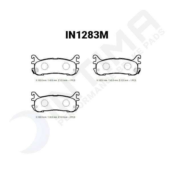 Intima SR Rear Brake Pads Mazda MX5 NA 1.8L IN1283-SR - Game On Motorsports Australia