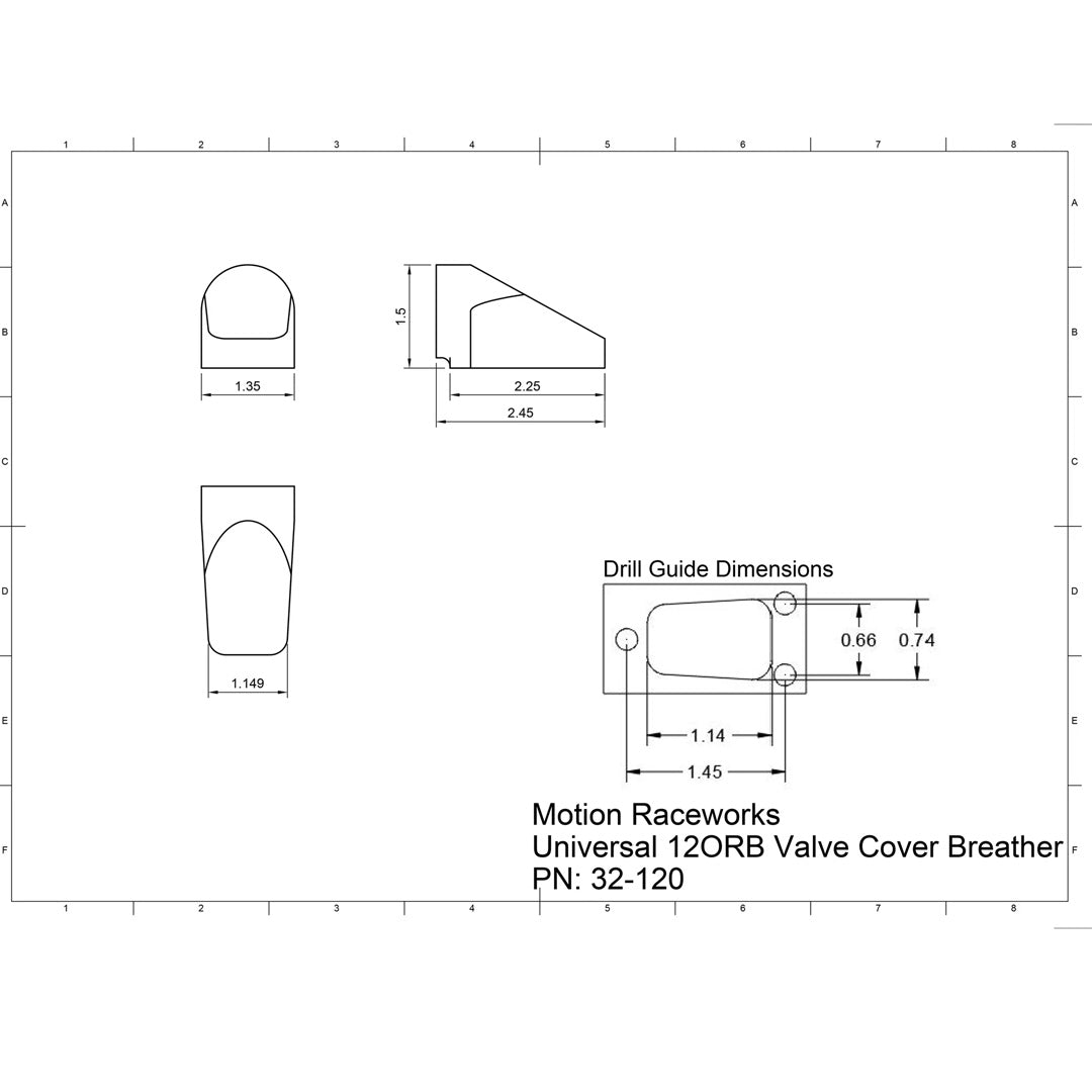 Motion Raceworks Billet LS Valve Cover Breathers Black - Game On Motorsports Australia