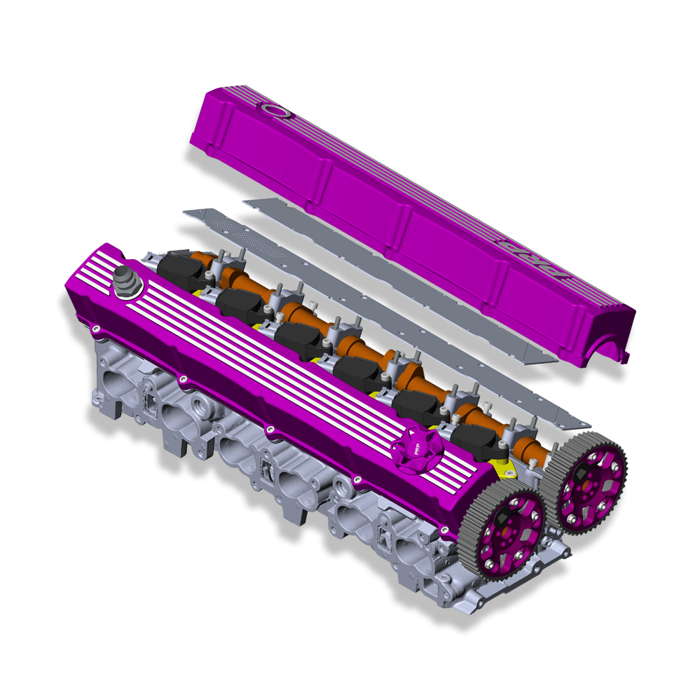PRP Baffled Cam Covers - Nissan RB20/RB25/RB26 - Game On Motorsports Australia