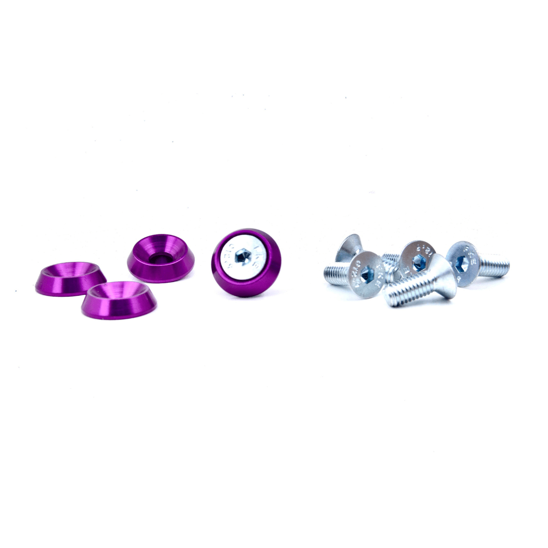 PRP Countersunk Vehicle Dress Up Bolts and Washers - Universal M5 x 20mm - Game On Motorsports Australia