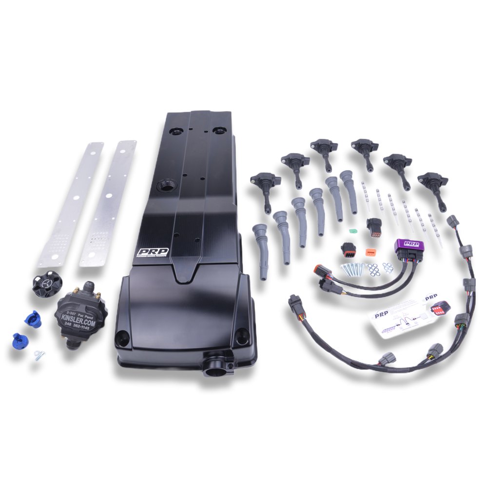 PRP Ford Barra Billet Rocker Cover and Integrated Coil kit - Game On Motorsports Australia