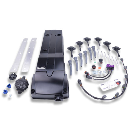 PRP Ford Barra Billet Rocker Cover and Integrated Coil kit - Game On Motorsports Australia