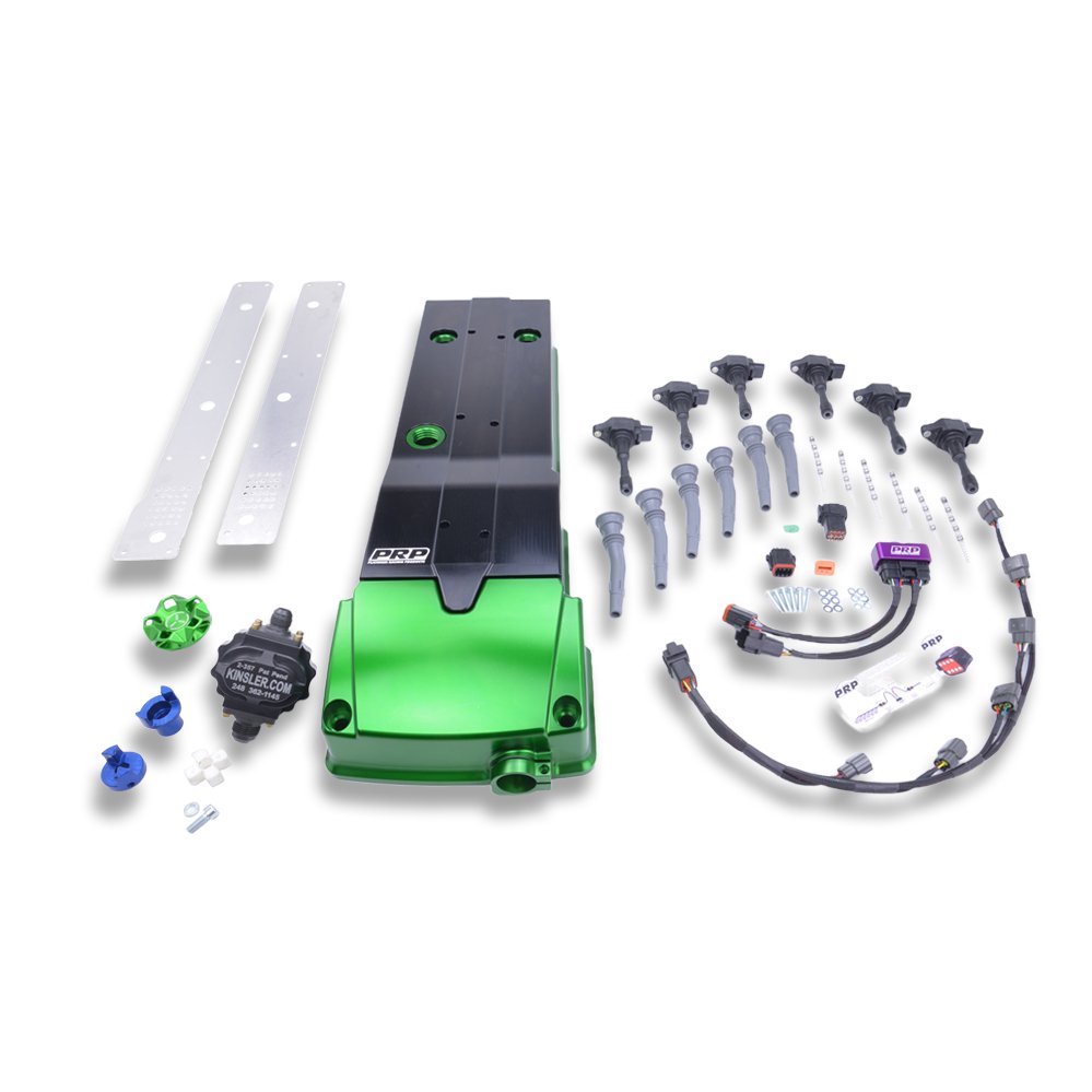 PRP Ford Barra Billet Rocker Cover and Integrated Coil kit - Game On Motorsports Australia