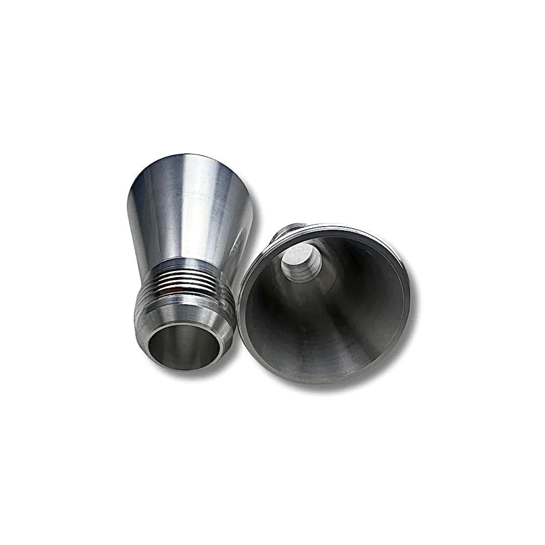 High flow weld in fuel cone for mechanical fuel pump