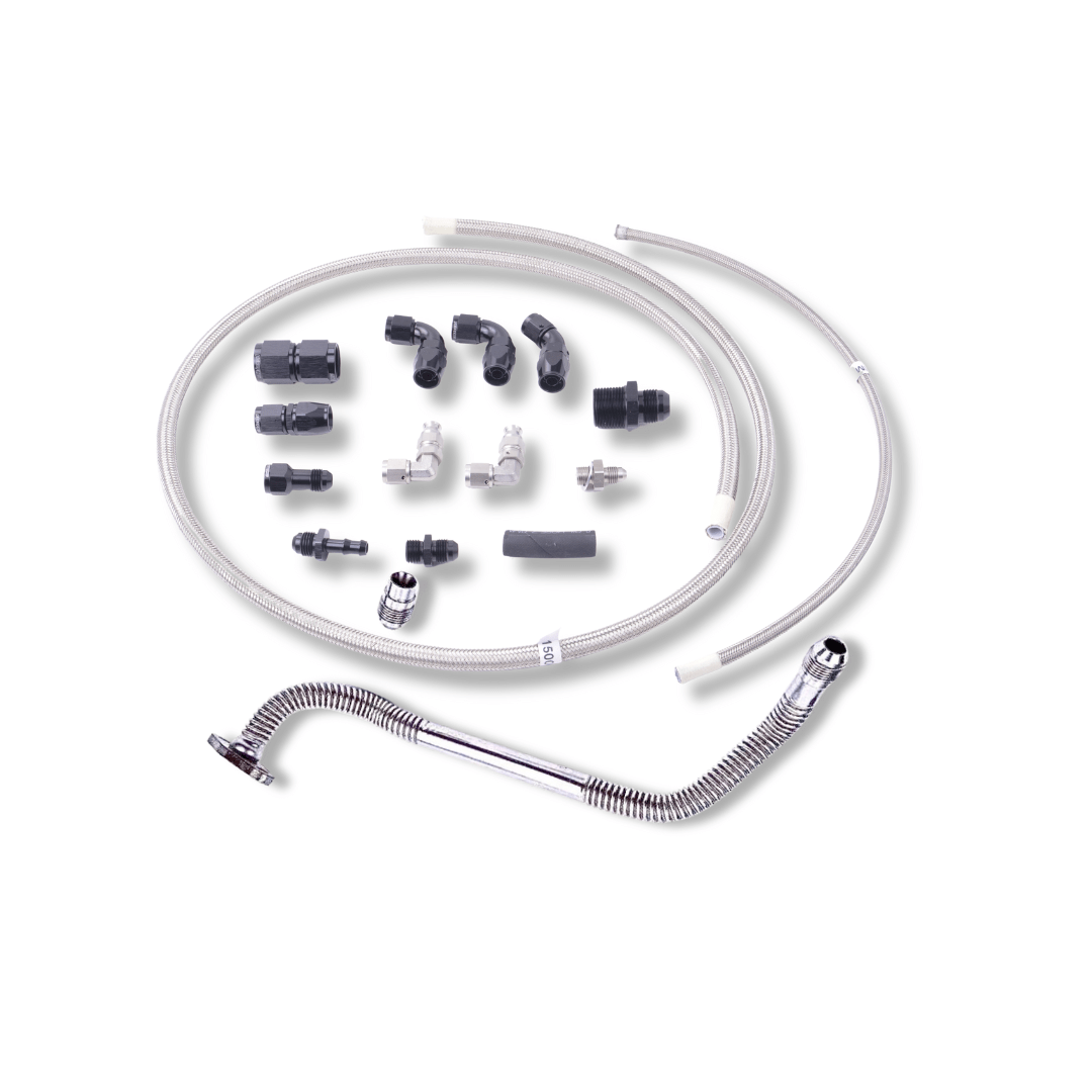 PRP High Mount Turbo Oil & Water Line Kit - Toyota 1JZ/2JZ - Game On Motorsports Australia