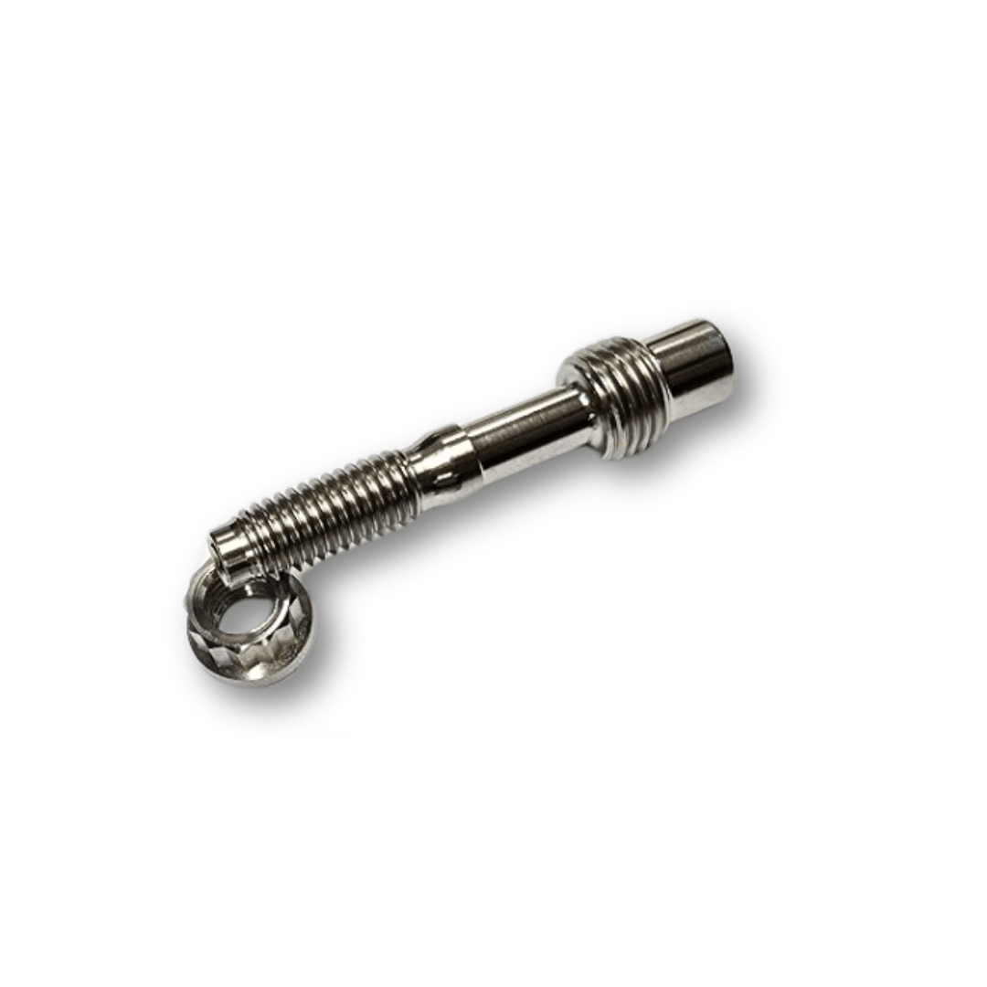 Titanium knock sensor conversion stud M12 to 8mm with titanium nut