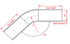 Raceworks Aluminium Tube - 45 Degree Bend - Game On Motorsports Australia