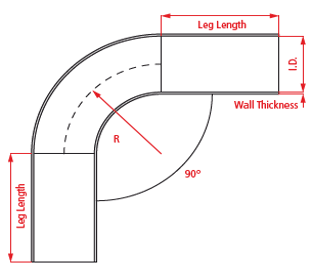 Raceworks Aluminium Tube - 90 Degree Bend - Game On Motorsports Australia