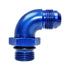 Speedflow -10 Male to -8 Port Adapter 90 Degree Blue Fitting 922-10-08 - Game On Motorsports Australia