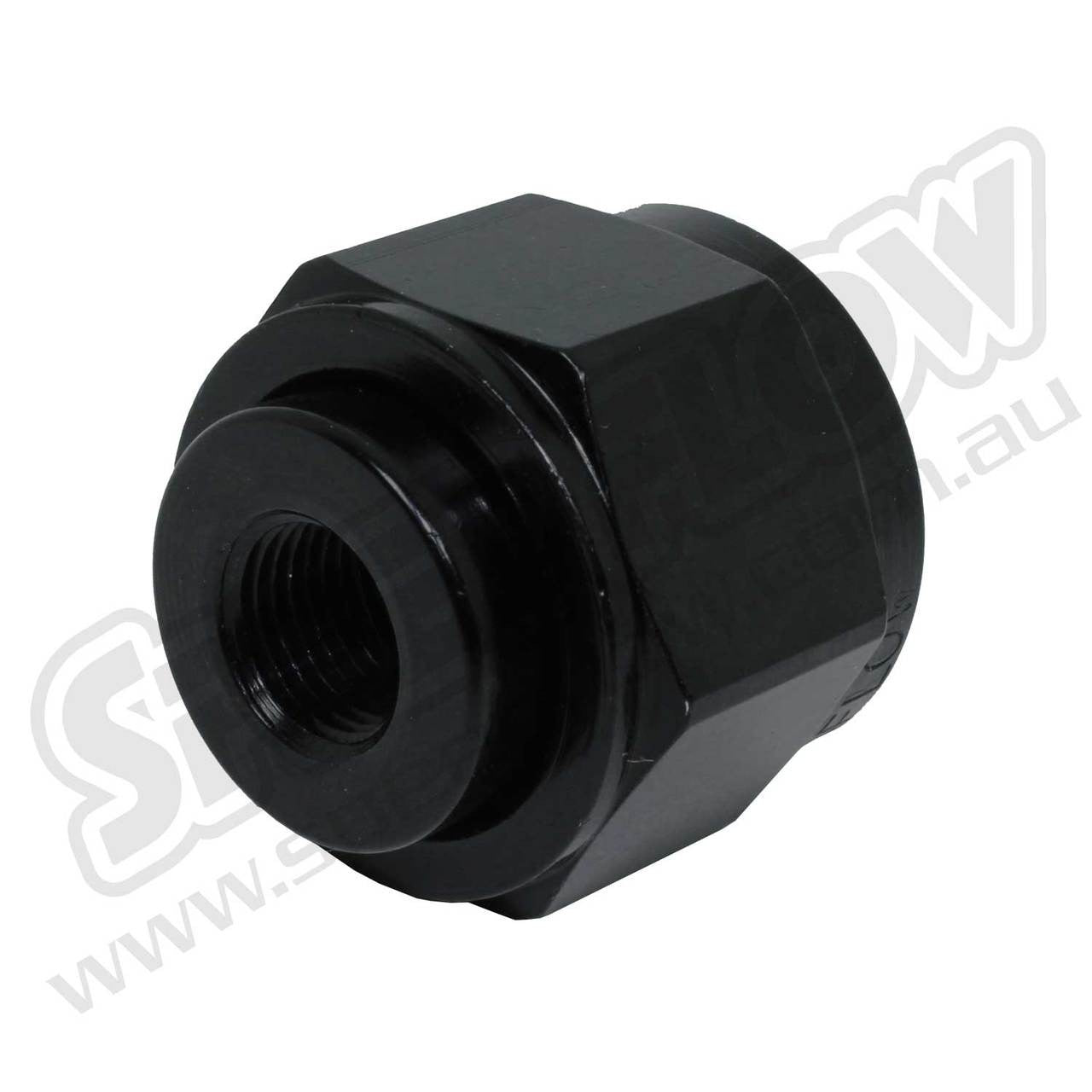 Speedflow 1/2" BSP Fresh Air Bottle Adapter Black Fitting 759-DB08-06-BLK - Game On Motorsports Australia