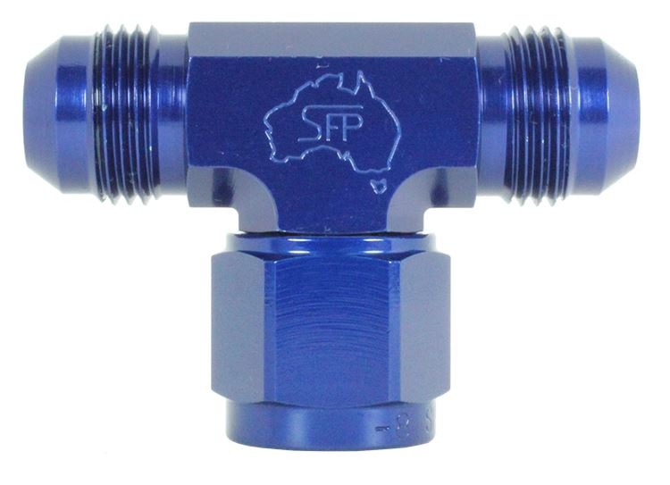 Speedflow -12 Tee Swivel on Branch Fitting 144-12 - Game On Motorsports Australia