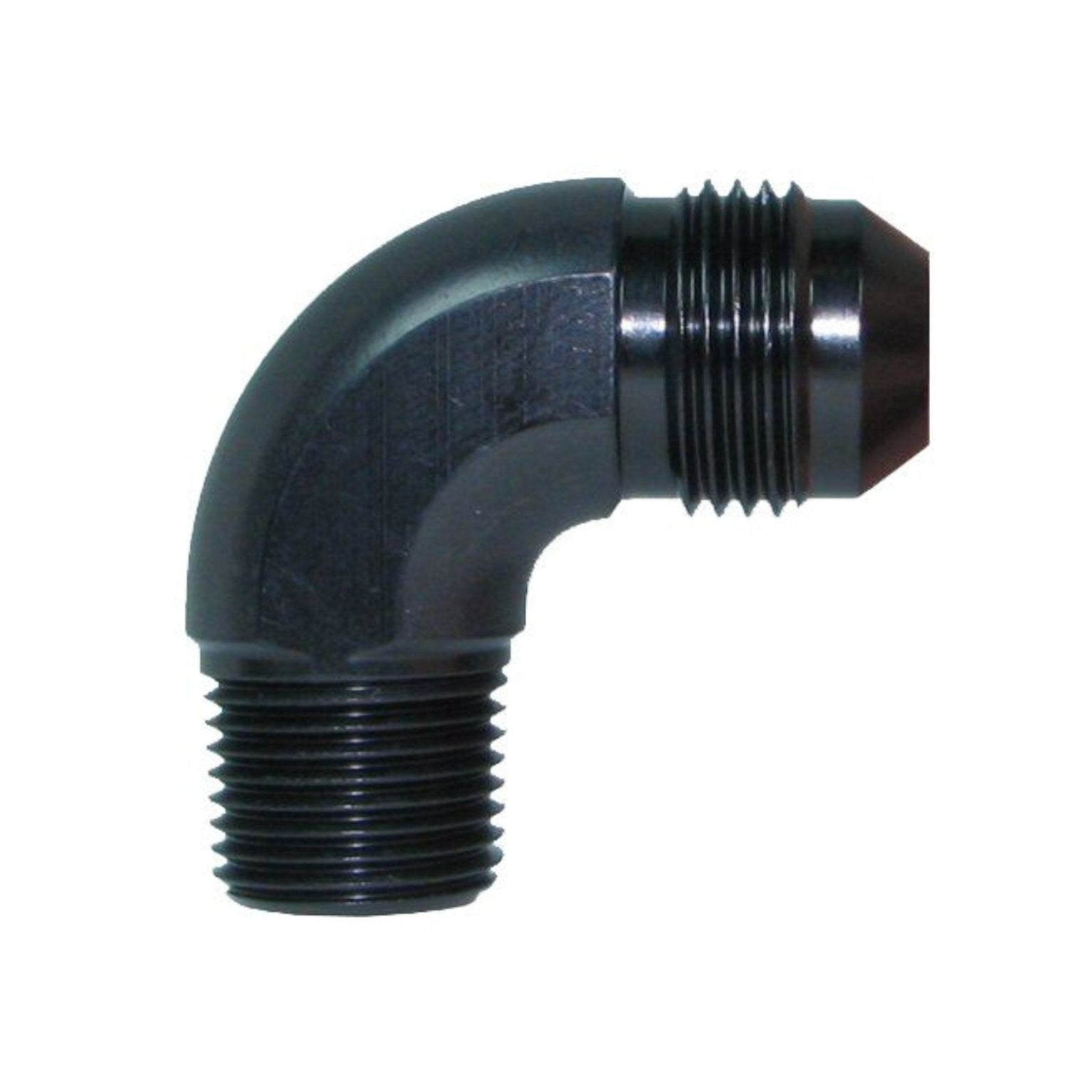 Speedflow 822-12-08 -12AN to 1/2 NPT 90 degree fitting black