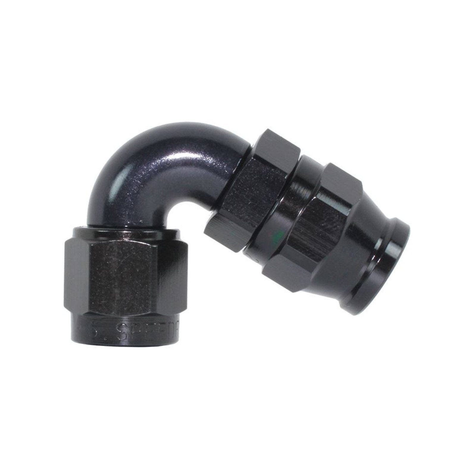 Speedflow 200 Series -10 120 Degree Hose End Fitting 204-10-BLK - Game On Motorsports Australia