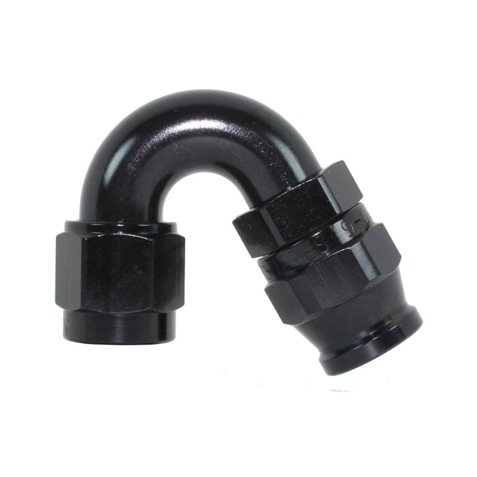 Speedflow 200 Series -10 150 Degree Hose End Fitting 205-10-BLK - Game On Motorsports Australia