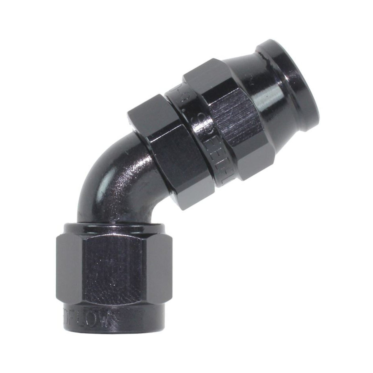 Speedflow 200 Series -10 60 Degree Hose End Fitting 208-10-BLK - Game On Motorsports Australia