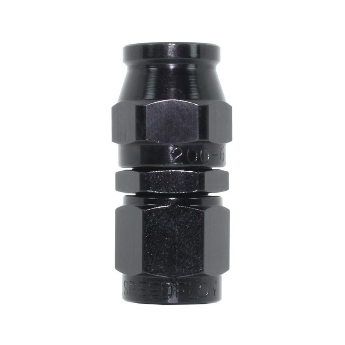 Speedflow 200 Series -12 Straight Hose End Fitting 201-12-BLK - Game On Motorsports Australia