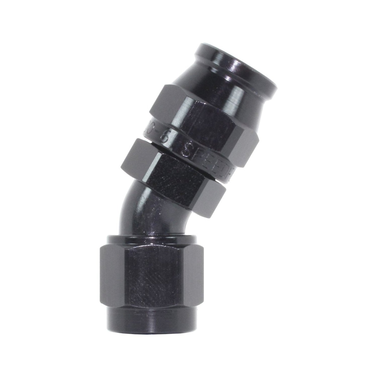 Speedflow 207-04-BLK -4AN 30 degree hose end fitting