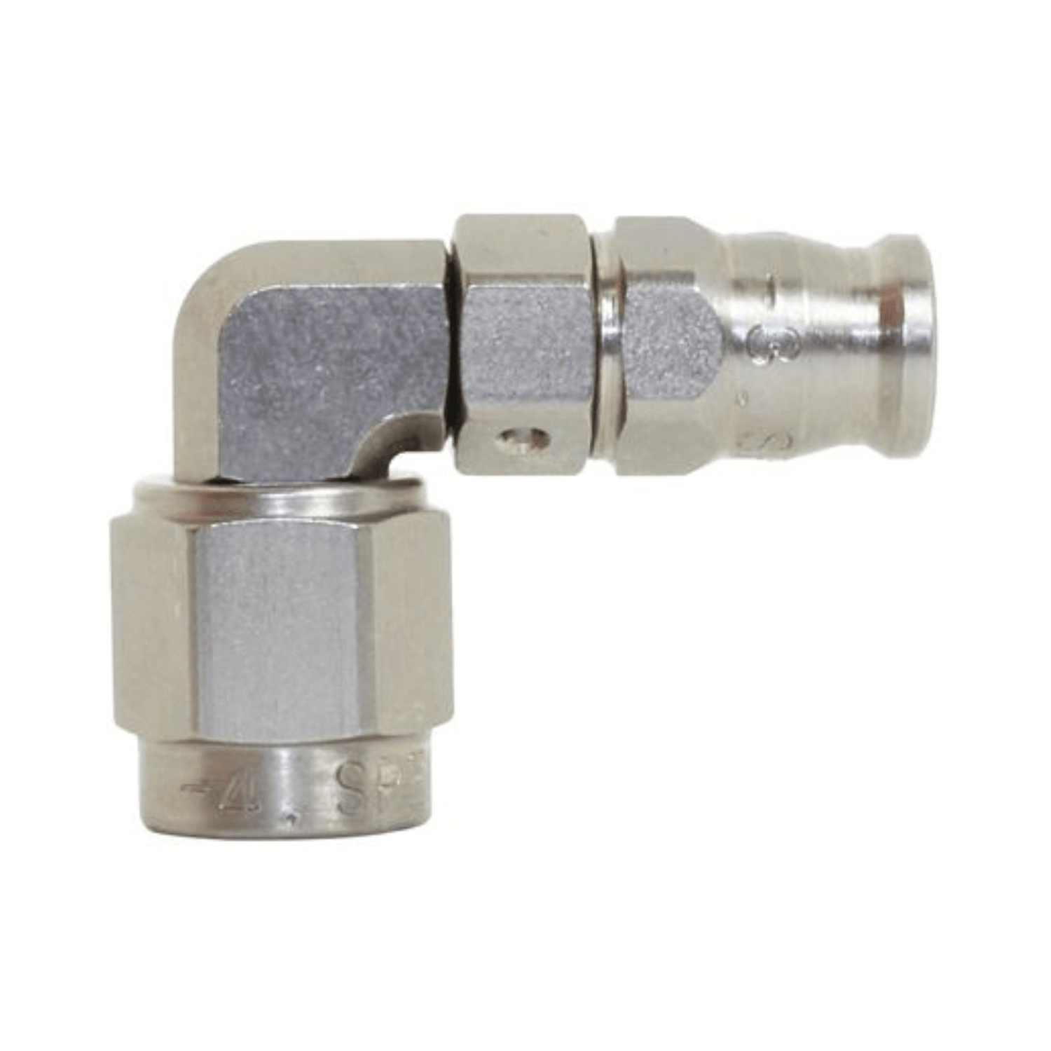 Speedflow 203-04-03 -4AN to -3AN 90 degree hose end steel