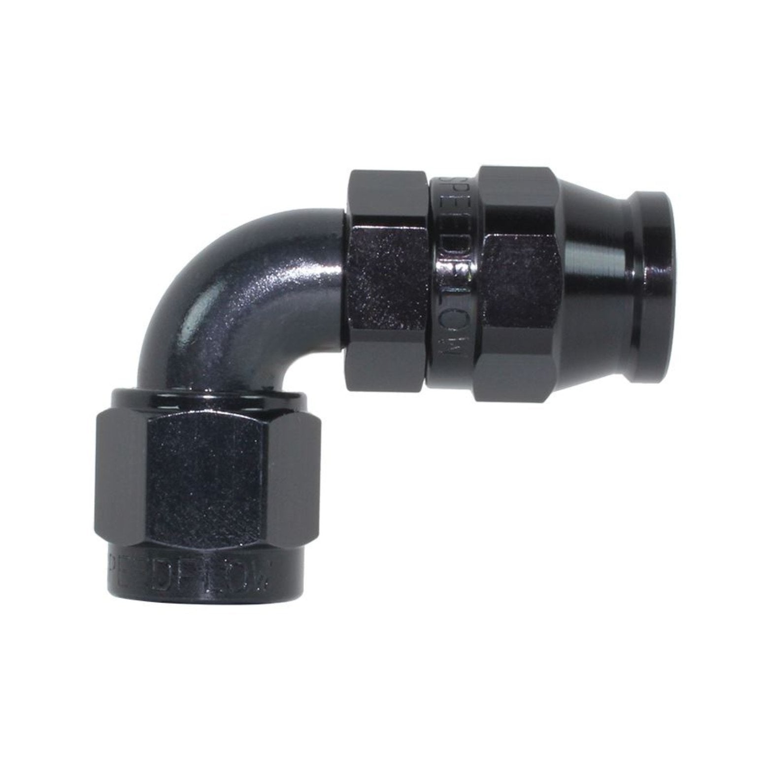 Speedflow 200 Series -8 90 Degree Hose End Fitting 203-08-BLK - Game On Motorsports Australia