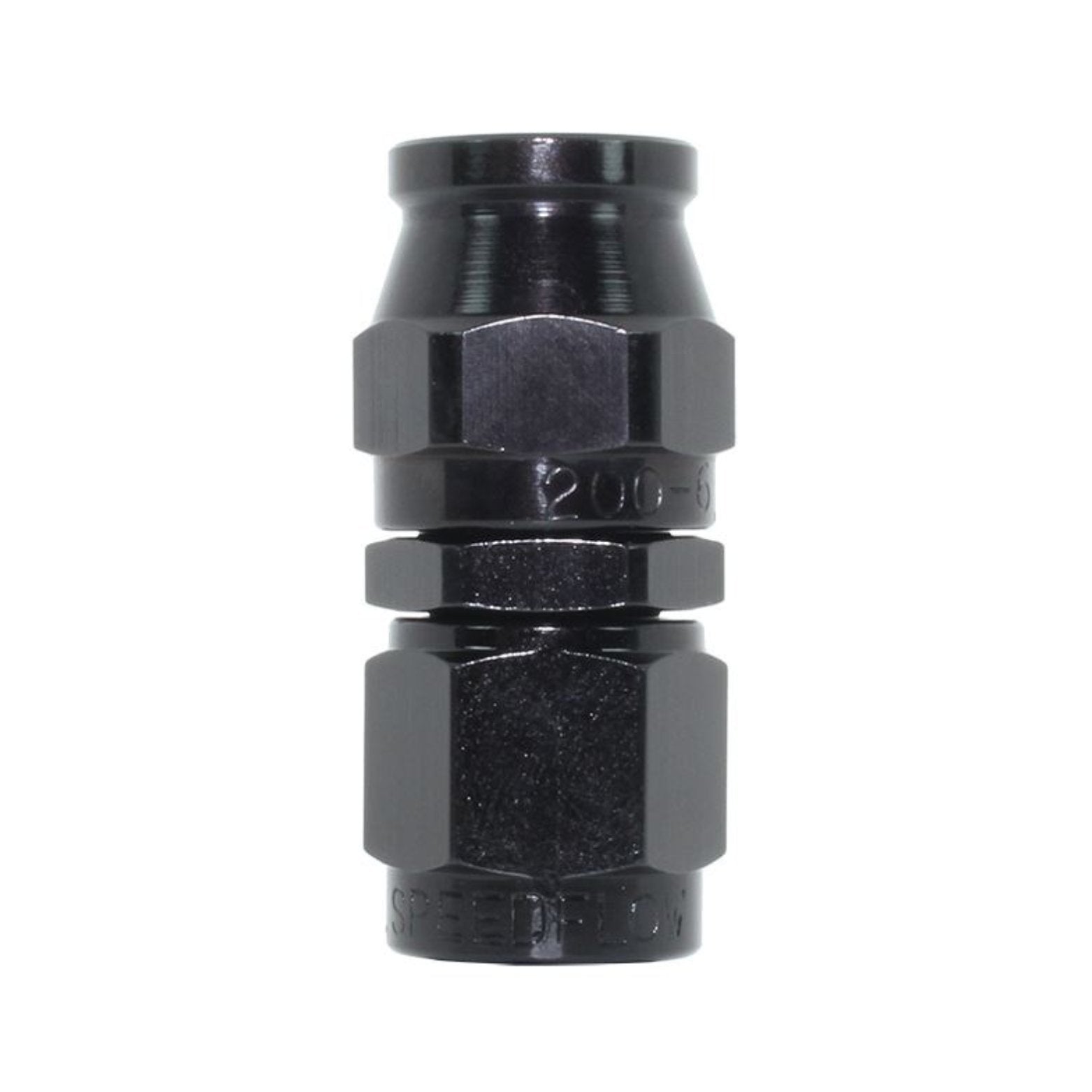 Speedflow 200 Series -8 Straight Hose End Fitting 201-08-BLK - Game On Motorsports Australia