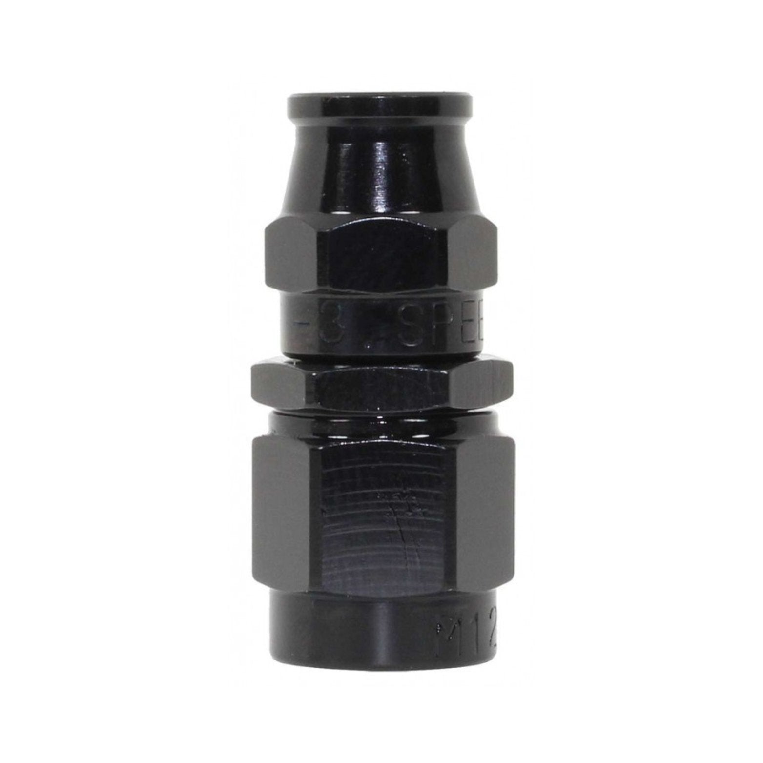 Speedflow -3 Hose to M12x1.5 Female Inverted Fitting 270-03-BLK - Game On Motorsports Australia