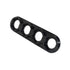 Speedflow 480 Series 4 Port Long Bulkhead Plate Black 480-32-01-BLK - Game On Motorsports Australia