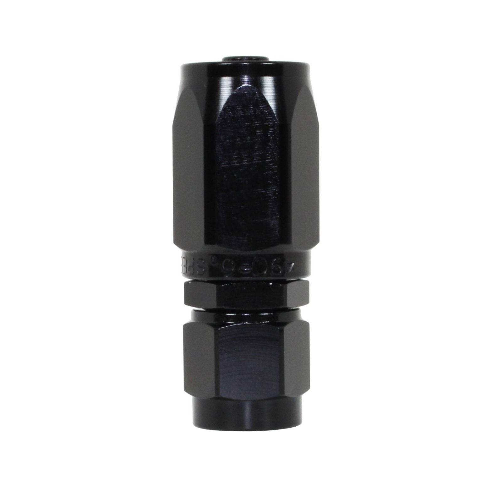 Speedflow 490 Series -8 Straight Hose End Fitting 491-08-BLK - Game On Motorsports Australia