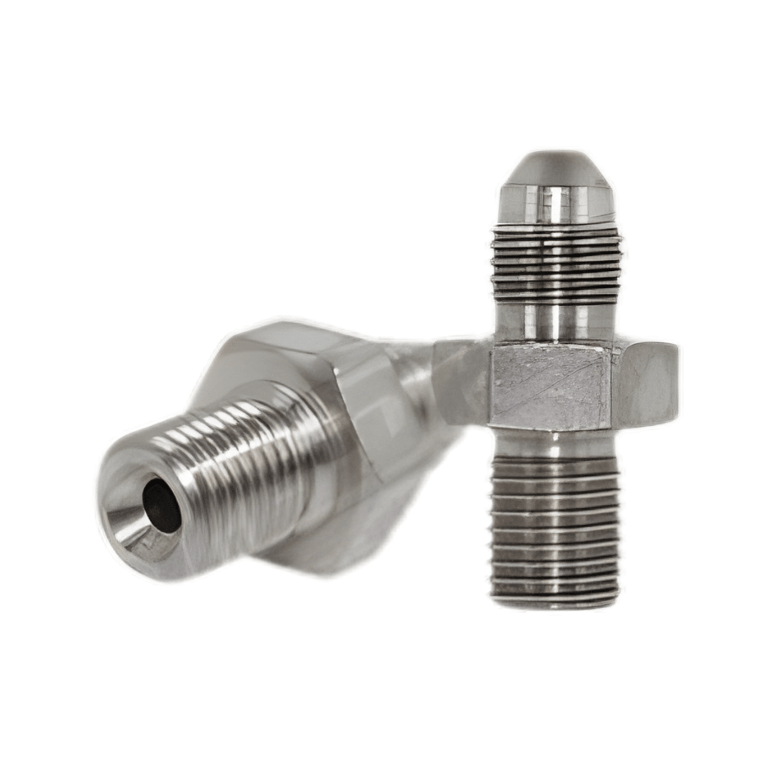 Speedflow - 4AN Male to 3/8" - 24 Male Steel Fitting 350 - 04 - Game On Motorsports Australia
