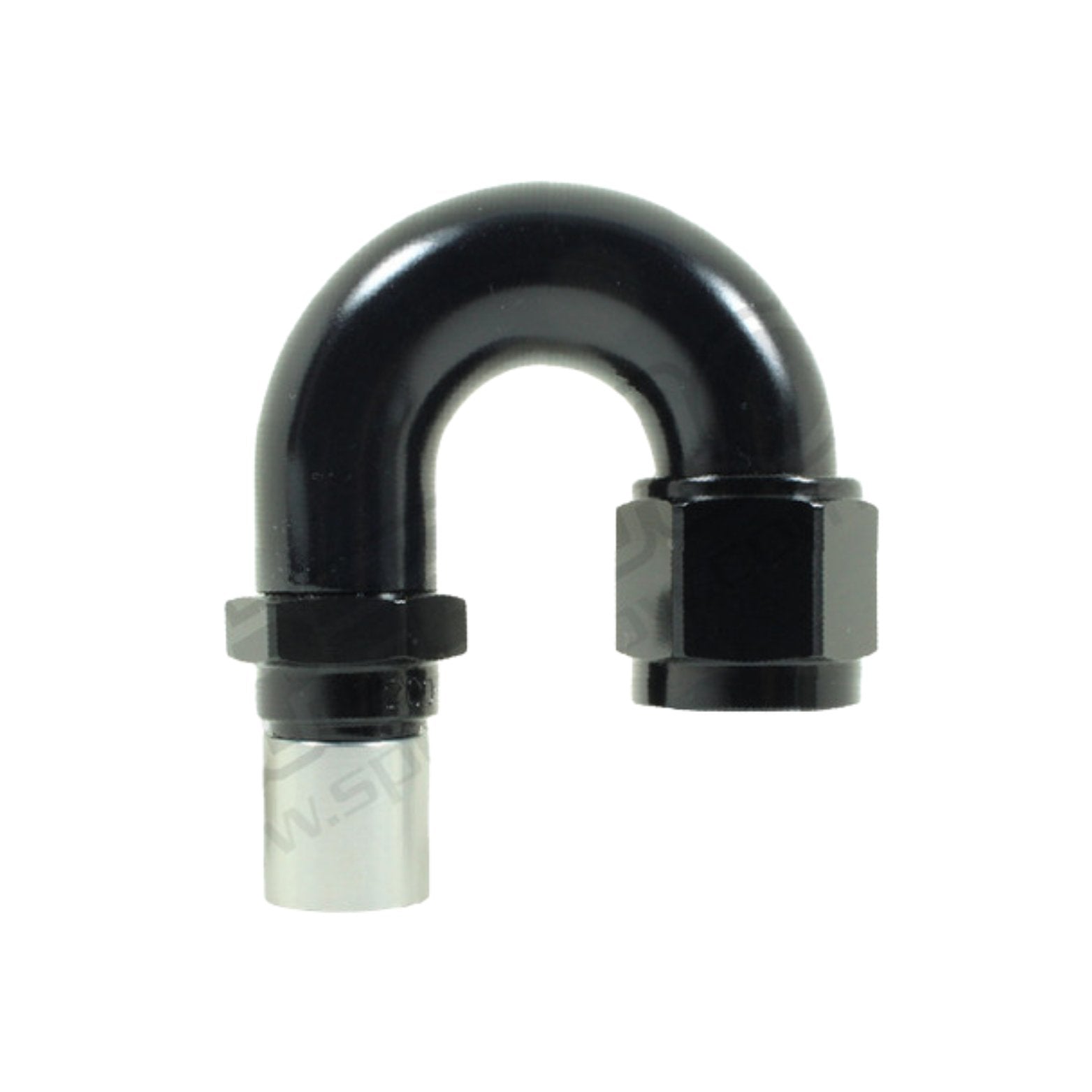 Speedflow 520 Series -12 180 Degree Crimp Hose End Swivel Fitting 520-06W-12 - Game On Motorsports Australia