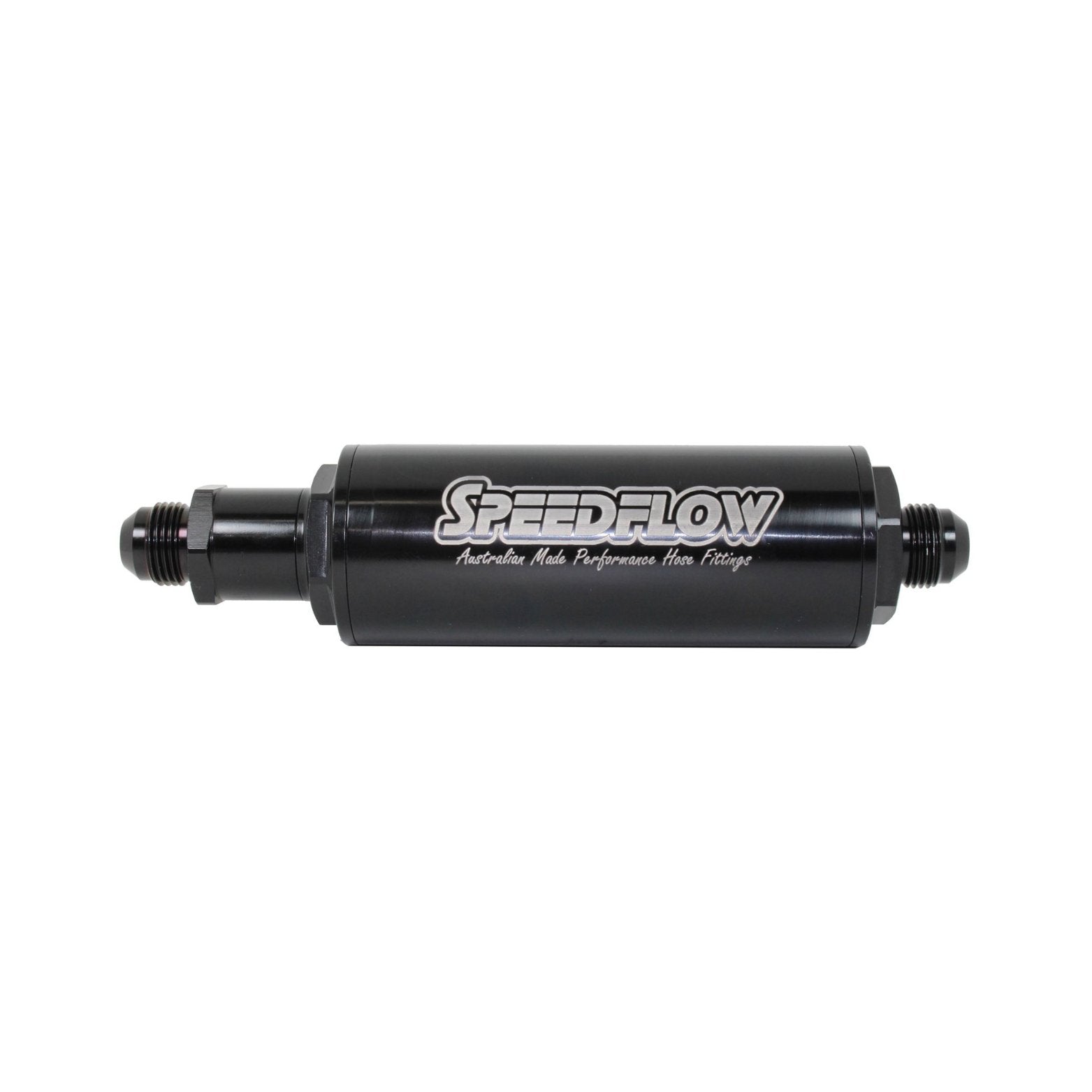 Speedflow -6 Fuel Filter Long Series With Check Valve 602-010-61006-BLK - Game On Motorsports Australia