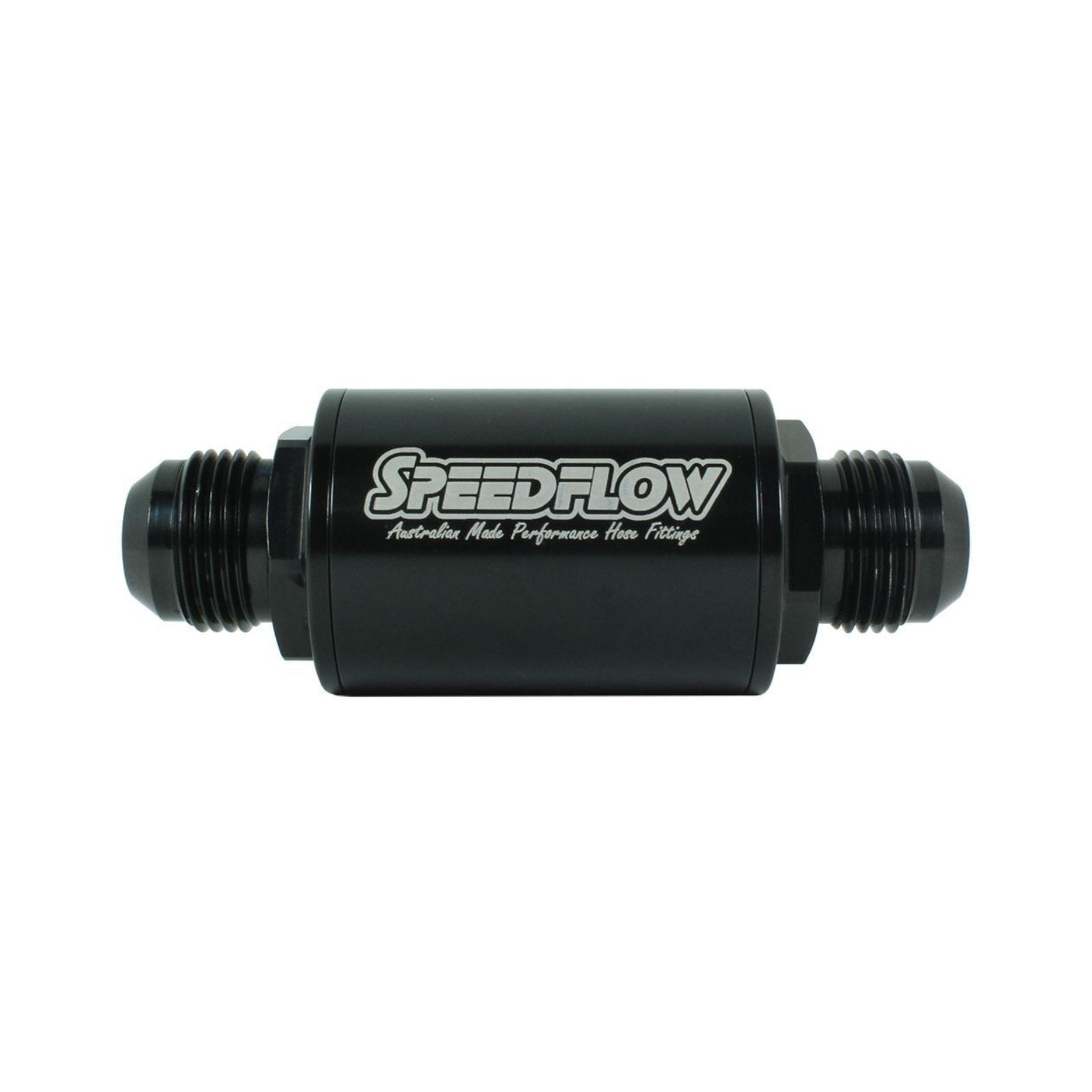 Speedflow -6 Fuel Filter Short Series Black 601-010-06-BLK - Game On Motorsports Australia