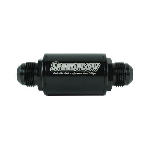 Speedflow -6 Fuel Filter Short Series Black 601-010-06-BLK - Game On Motorsports Australia
