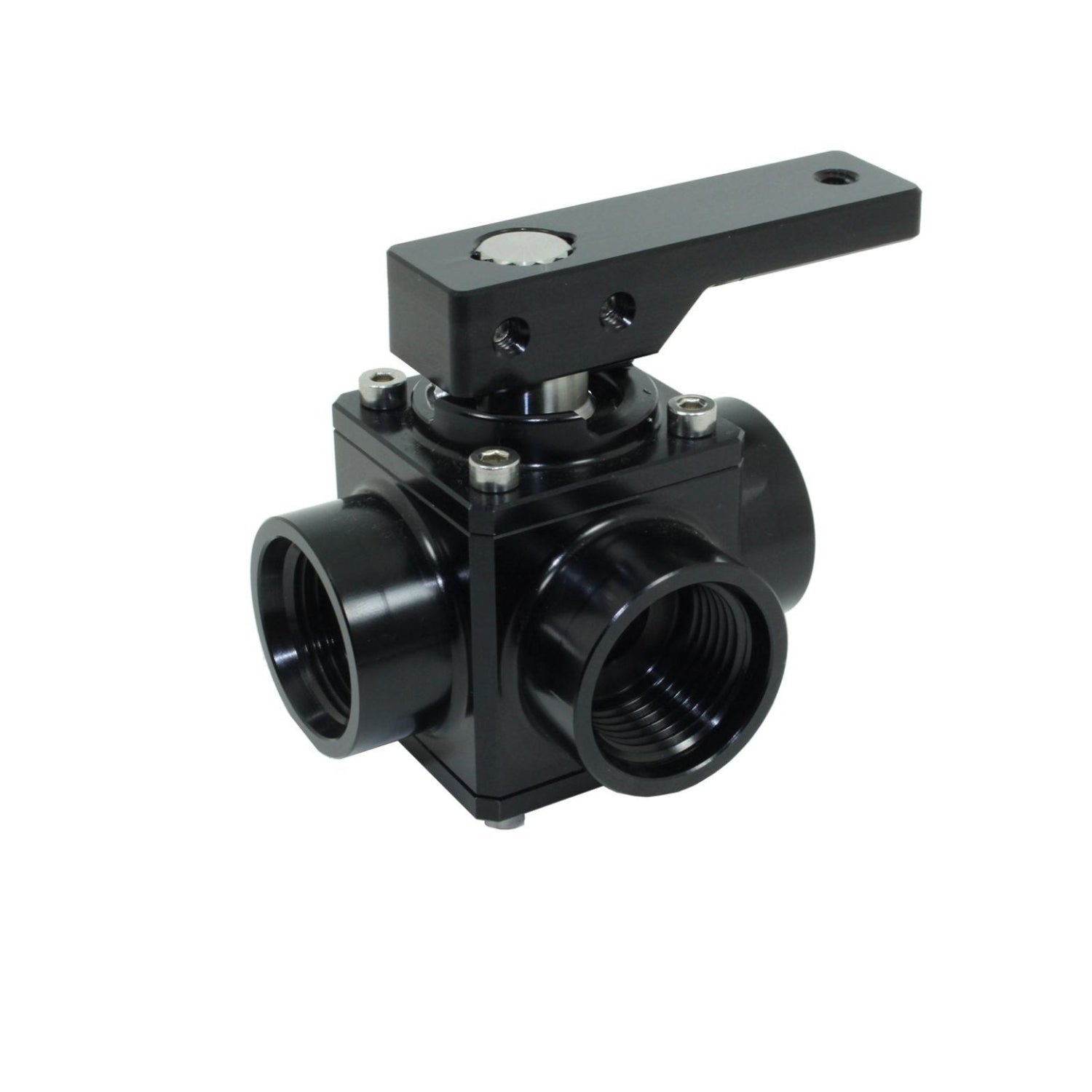 Speedflow -8 3 way shut off valve black