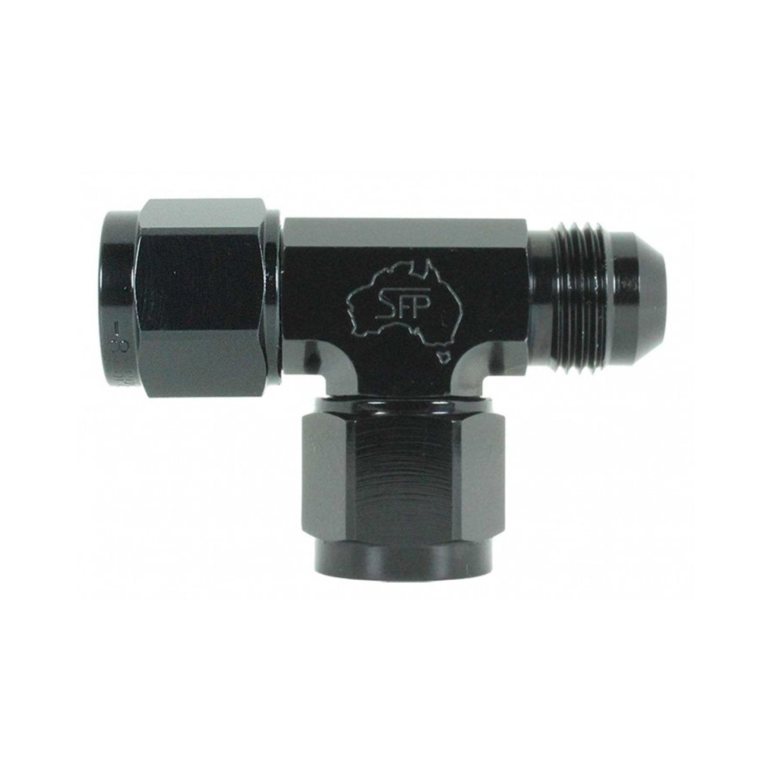 Speedflow -8 Female Swivel Tee Male on-Run Fitting 144-408 - Game On Motorsports Australia