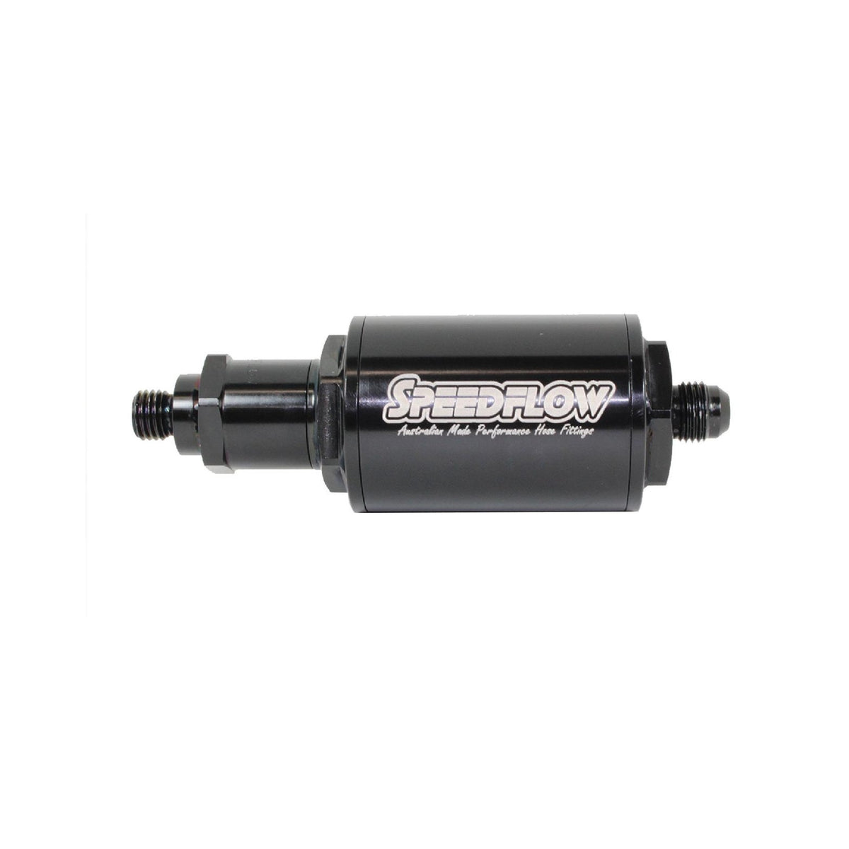 Speedflow -8 Fuel Filter with Check Valve M12 601-010-61208-BLK - Game On Motorsports Australia